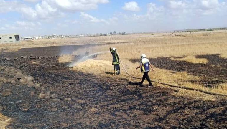 الدفاع المدني يستجيب لـ22 حادث سير و58 حريقاً في سوريا