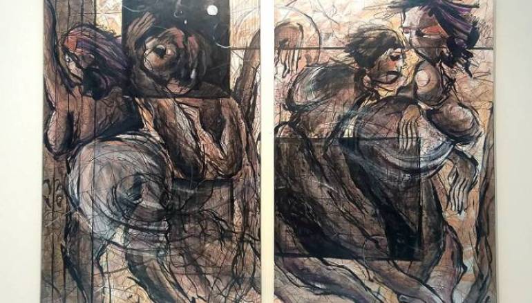 معاناة .. معرض لفنان تشكيلي سوري في هولندا يستنطق آلام السوريين