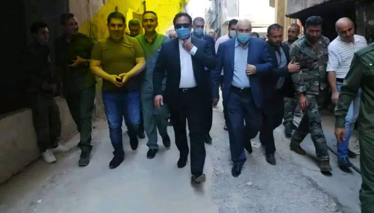 صور تجمع المعلم والصقر.. مهندسا جثث التضامن