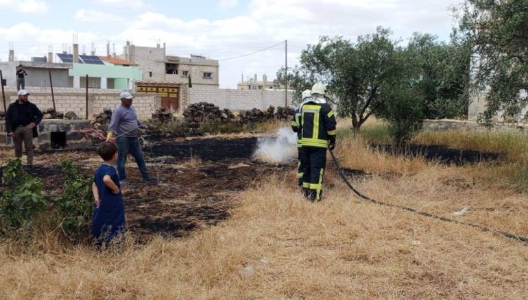 الدفاع المدني السوري يستجيب لـ36 حريقاً خلال يوم واحد