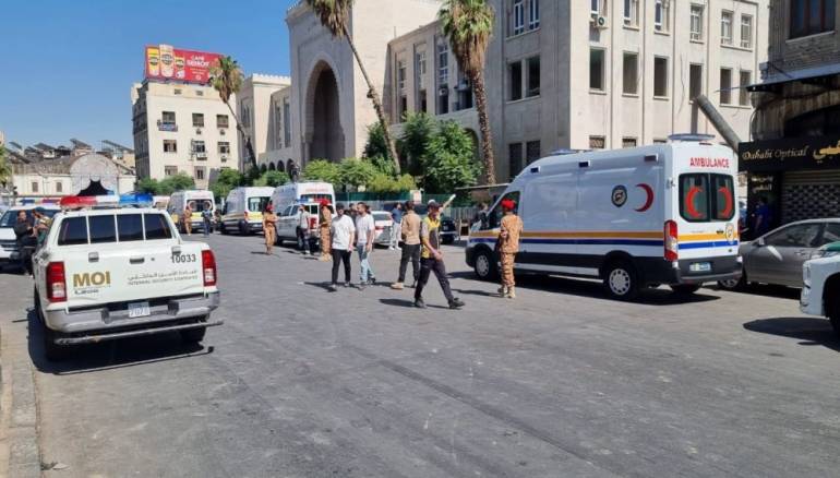 حصيلة أولية: 4 شهداء وإصابات في تفجير استهدف مقهى بمنطقة الحجاز وسط دمشق