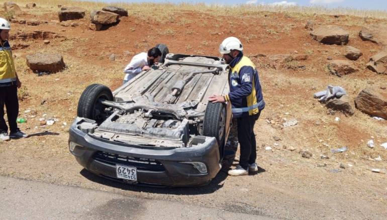 7 حوادث سير في سوريا تودي بحياة شاب وتُصيب 11 مدنياً