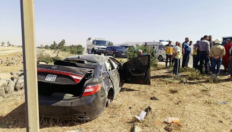 إصابة 13 مدنياً في 9 حوادث سير بمناطق متفرقة في سوريا