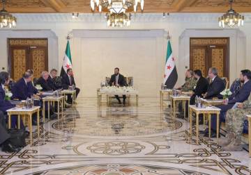 الرئيس الشرع يستقبل وفداً تركياً رفيع المستوى في دمشق