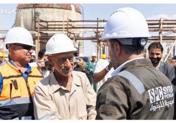 تشغيل وحدة إنتاج ومعالجة مبكرة للغاز في حقل الطابية بدير الزور