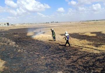 الدفاع المدني يستجيب لـ22 حادث سير و58 حريقاً في سوريا