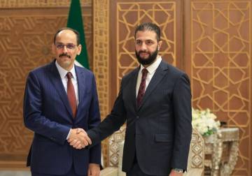 الرئيس الشرع يلتقي رئيس جهاز المخابرات التركي في دمشق