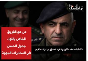 من هو الفريق الخاص باللواء جميل الحسن في المخابرات الجوية