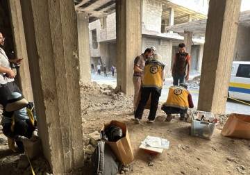 العثور على رفات وبقايا عظام في حي التضامن بدمشق