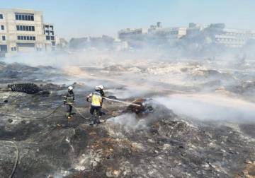 الدفاع المدني: 124 حريقاً في سوريا خلال يوم وإصابة مدني