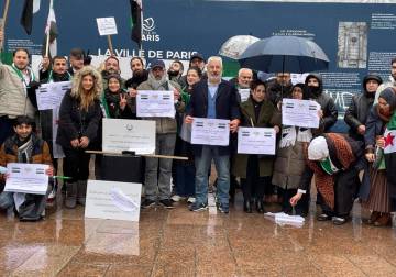 مظاهرة في باريس دعماً لوحدة سوريا ورفضاً للتقسيم