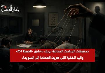 تحقيقات المباحث الجنائية بريف دمشق (الضبط 251).. واليد الخفية التي هربت العصابة إلى السويداء 