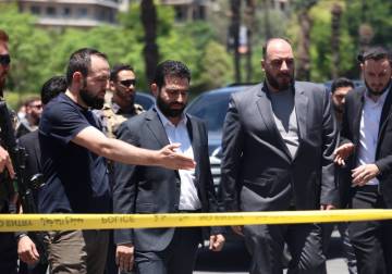 وزير الداخلية يتفقد موقع انفجار دمشق ويزور المصابين في المشافي