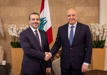 الشيباني يبحث مع الرئيس اللبناني تعزيز التعاون والعلاقات الثنائية