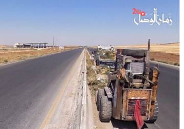 المواصلات الطرقية تنجز صيانة أوتستراد حلب – دمشق حتى تل حديا