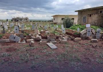 اعتداء تخريبي يستهدف مقبرة في ريف درعا والسلطات تبدأ ملاحقة الفاعلين