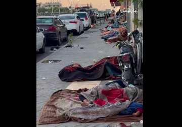 مأساة إنسانية أمام مشفى الأطفال بدمشق: أهالي المرضى يفترشون الأرصفة 