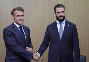 الشرع يلتقي ماكرون على هامش قمة المناخ “COP30” في البرازيل