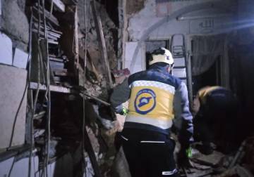 انهياران جزئيان في دمشق دون إصابات جراء الأمطار الغزيرة