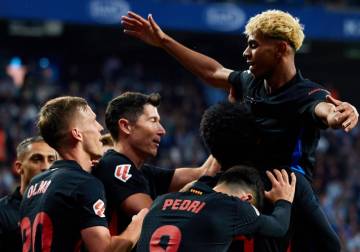 برشلونة بطلاً للدوري الإسباني بفوزه على إسبانيول