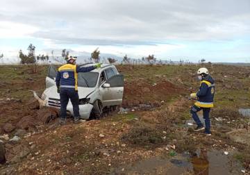 إصابة 10 مدنيين في 9 حوادث سير بمناطق متفرقة من سوريا