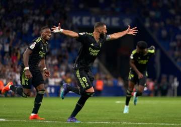 بنزيما ينقذ الريال من فخ إسبانيول ويقوده لانتصار صعب