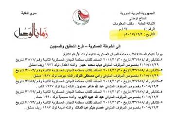 عائلة معتقل تتعرف على مصيره من وثيقة 