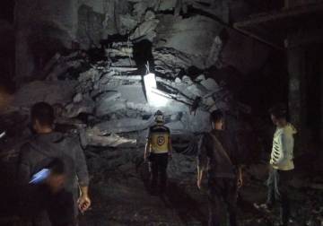 انهيار مبنى في مخيم اليرموك بدمشق دون وقوع إصابات