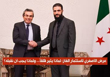 عرض الأصفري لاستثمار الغاز في سوريا قراءة لأبرز المخاوف والانتقادات