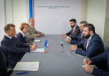 الشرع يلتقي ماكرون في نيويورك ويبحثان العلاقات الثنائية والتطورات الإقليمية والدولية