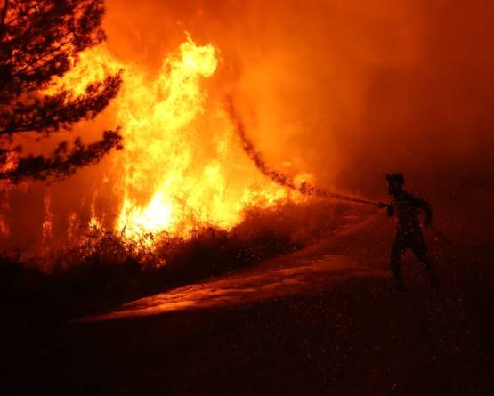 أمطار غزيرة تخمد حرائق غابات رأس البسيط في اللاذقية