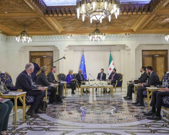 الرئيس الشرع يستقبل وفداً أوروبياً رفيع المستوى في دمشق