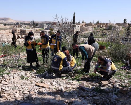 حلب: انتشال رفات خمسة أشخاص على الأقل في ريف منبج