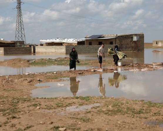 الفيضانات تغمر نحو 400 منزل في الحسكة