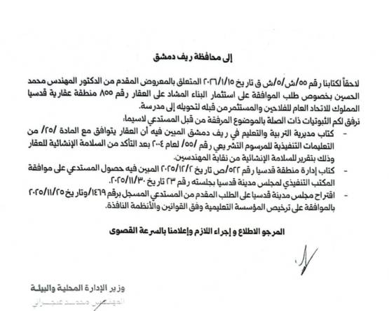 بين المرسوم 55 والمزيل الإداري: كيف تتبخر أحلام مستثمر سوري في 