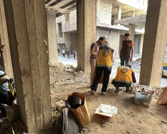 العثور على رفات وبقايا عظام في حي التضامن بدمشق