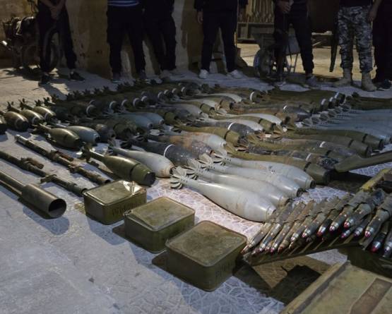 ضبط مستودع أسلحة وذخائر في ريف درعا الشرقي