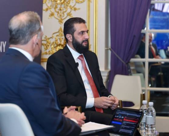 الرئيس الشرع يؤكد في المجلس الأطلسي على التوجه لإخلاء سوريا من القواعد الأجنبية والسعي لسلام دائم بشرط استعادة الحقوق