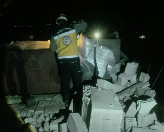 سقوط شظايا مسيّرة إيرانية في خان أرنبة يخلّف أضراراً مادية