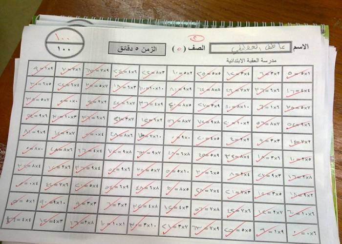 كتب كل حرف من حروف كلمة البلابل على بطاقة