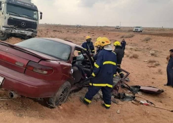 وفاة 5 أشخاص من عائلة واحدة في حادث سير شمال الأردن زمان الوصل
