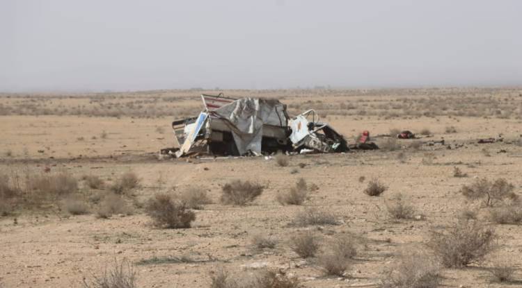 انفجار لغم يودي بحياة 3 مدنيين ويصيب 8 آخرين في بادية دير الزور