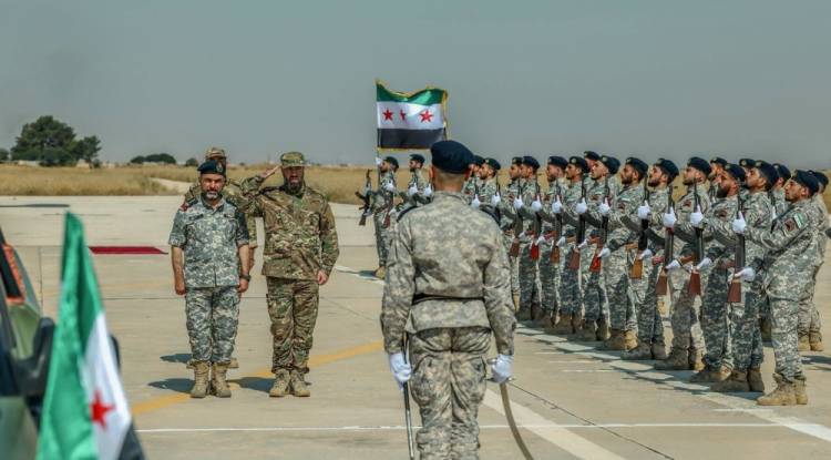 تخريج دفعة جديدة من صف الضباط في القوى الجوية بقاعدة خالد بن الوليد الجوية شرق حلب