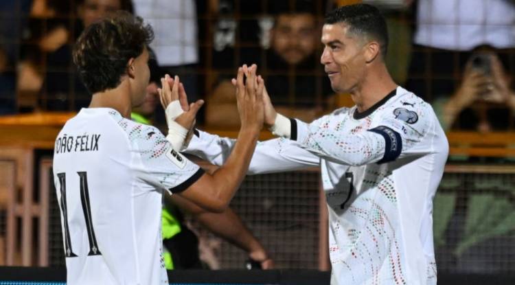 رونالدو وفيليكس يقودان البرتغال للفوز على أرمينيا بخماسية