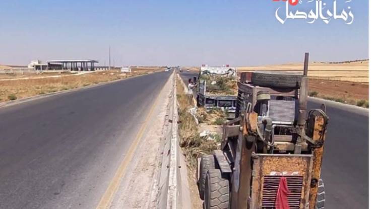 المواصلات الطرقية تنجز صيانة أوتستراد حلب – دمشق حتى تل حديا