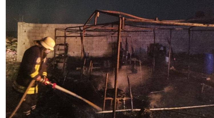 وفاة 5 أطفال جراء حريق بخيمتين في ريف دمشق