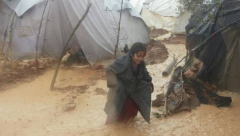 عاصفة مطرية تضرب الشّمال السوري 6