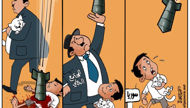 رسم للفنان علاء اللقطة - الجزيرة
