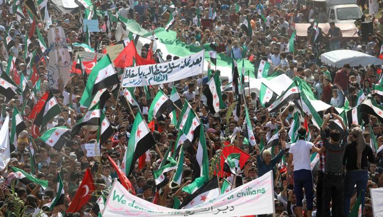 لقطات من مظاهرات إدلب وريفها 21 - 9- 2018