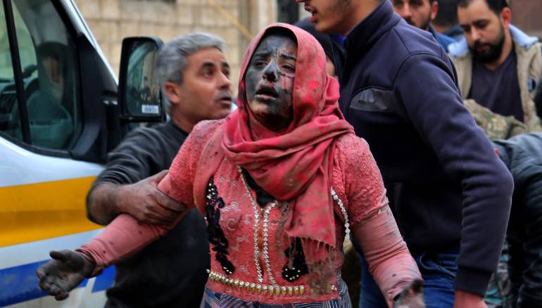  من مجزرة يوم الجمعة، بحق المدنيين في مدينة "خان شيخون" بإدلب جراء قصف النظام